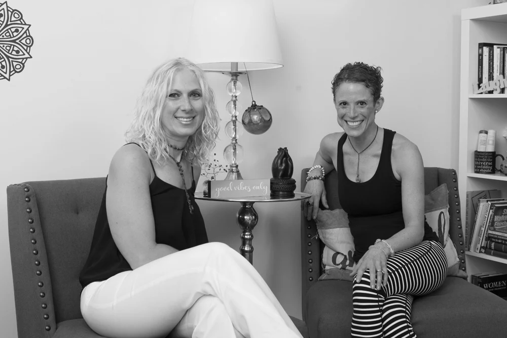 Founder Melanie Struble of the Center for Mind Body Balance taking a discovery call with a prospective client