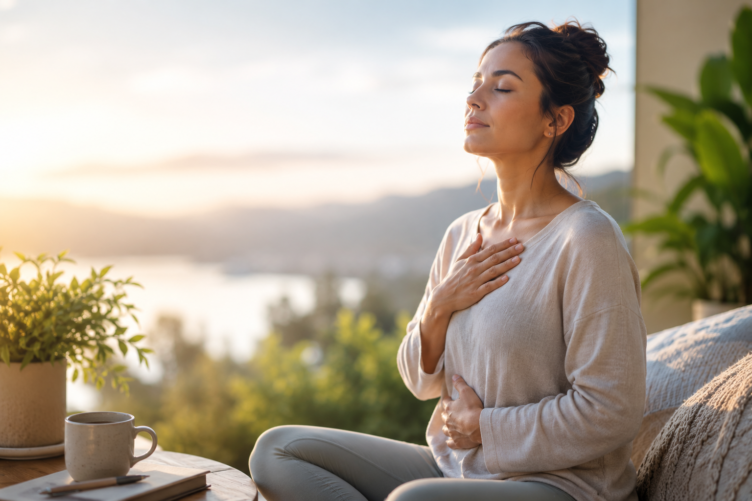 A breathwork session in progress at the Center for Mind Body Balance in Saddle River, NJ