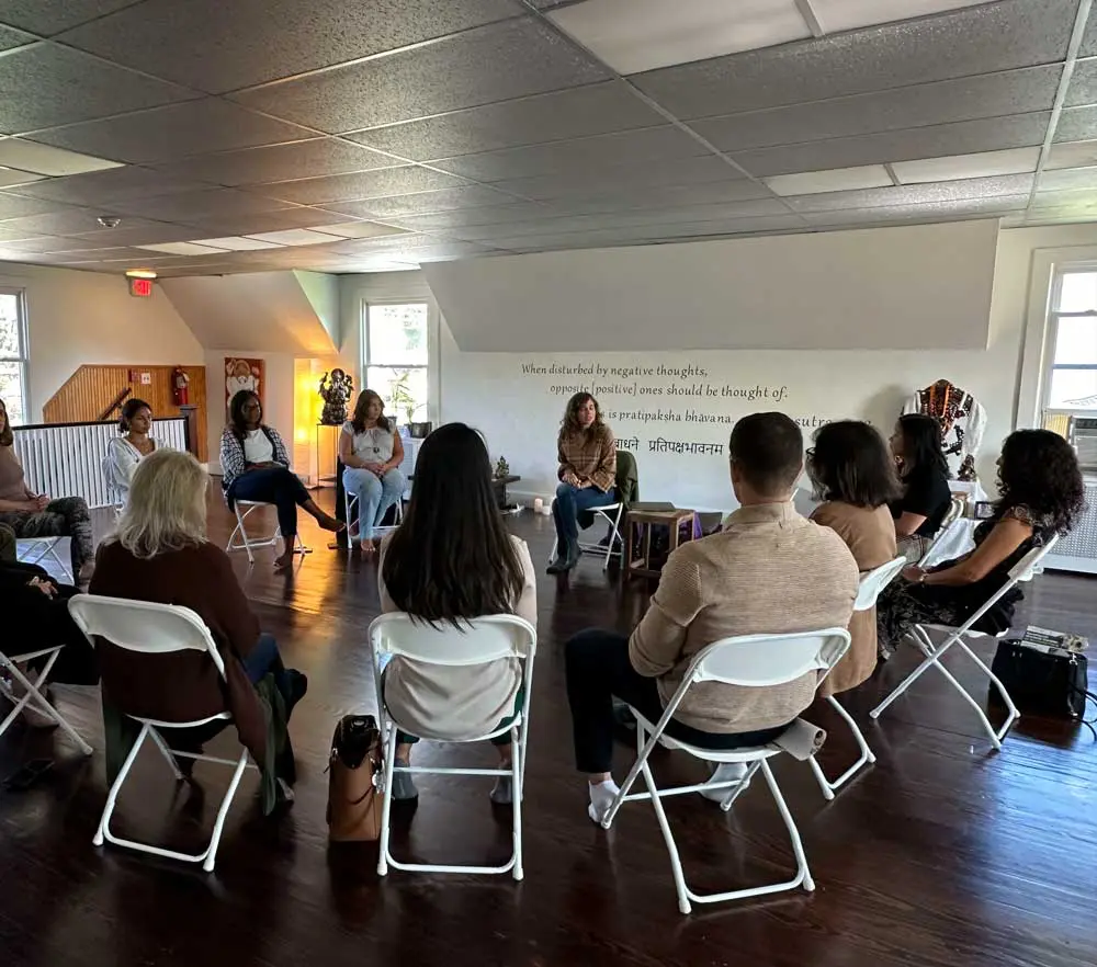 A small grief support circle gathered at the Center for Mind Body Balance in Saddle River, NJ