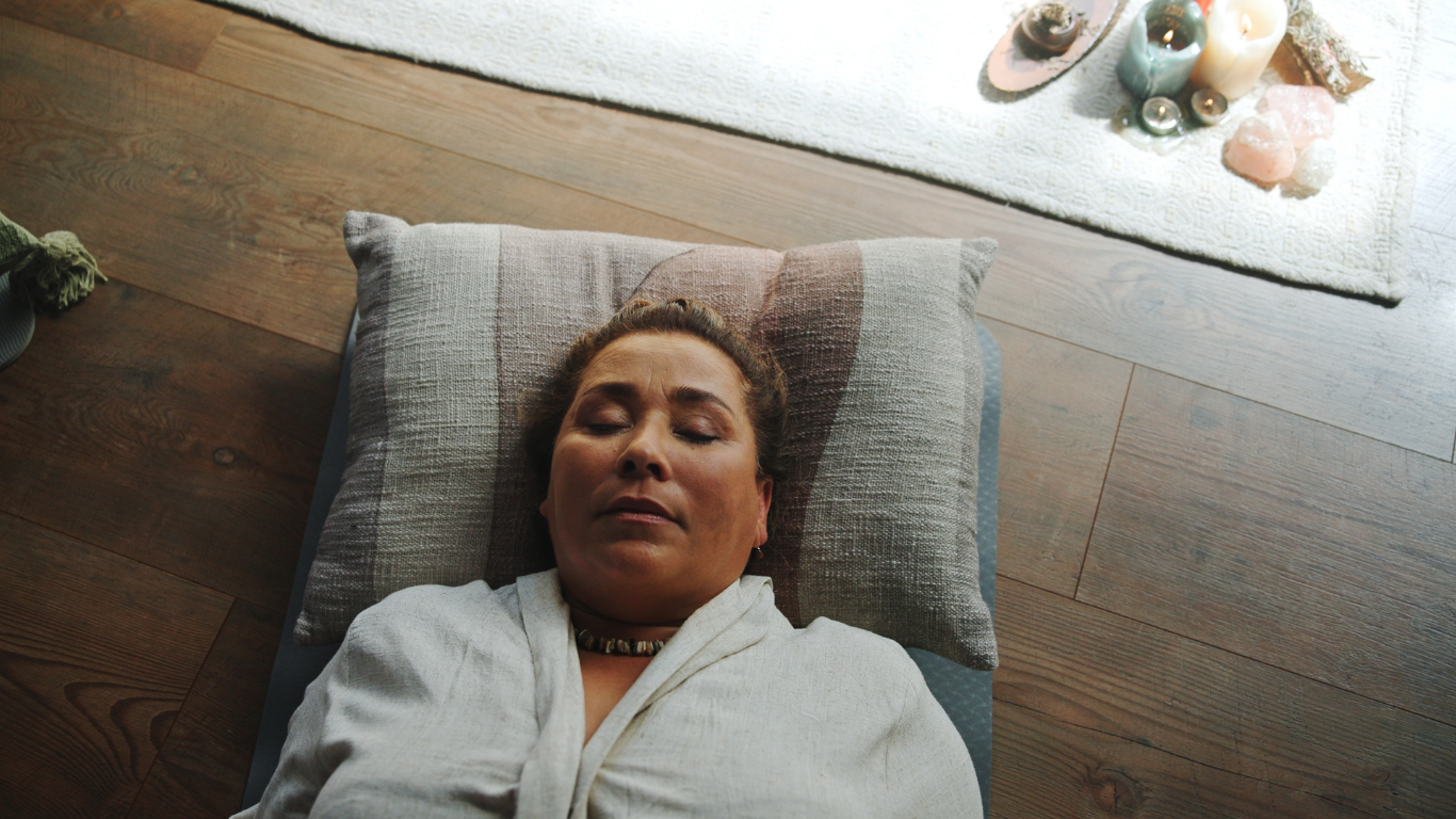 Gentle somatic yoga practice for caregivers and those experiencing anticipatory grief in Saddle River